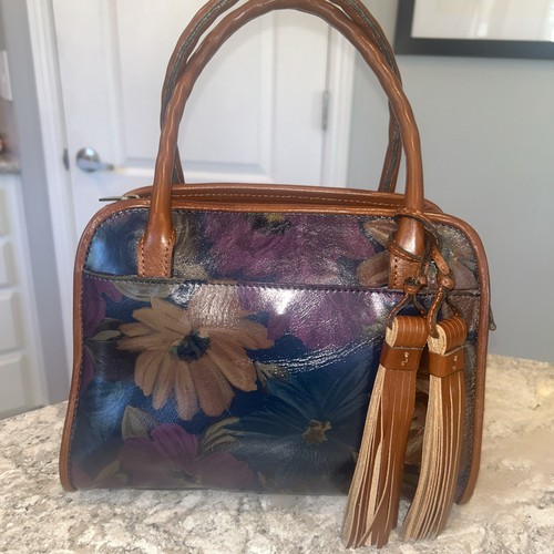 Patricia Nash kleine Paris Umhängetasche Handtasche fehlender wandelbarer Riemen Xlnt - Bild 3 von 10