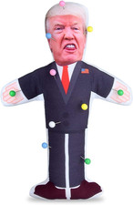 7.9 inch Donald Trump Voodoo Doll Pin Holder -0.24 inch Round Head with Stainles
