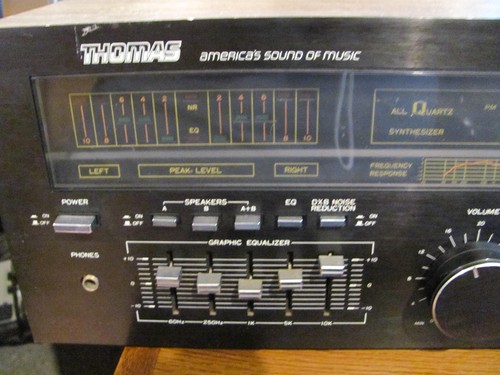 Vintage Thomas AM-FM Stereo Receiver w EQ 9000 Wood Case - Picture 5 of 16