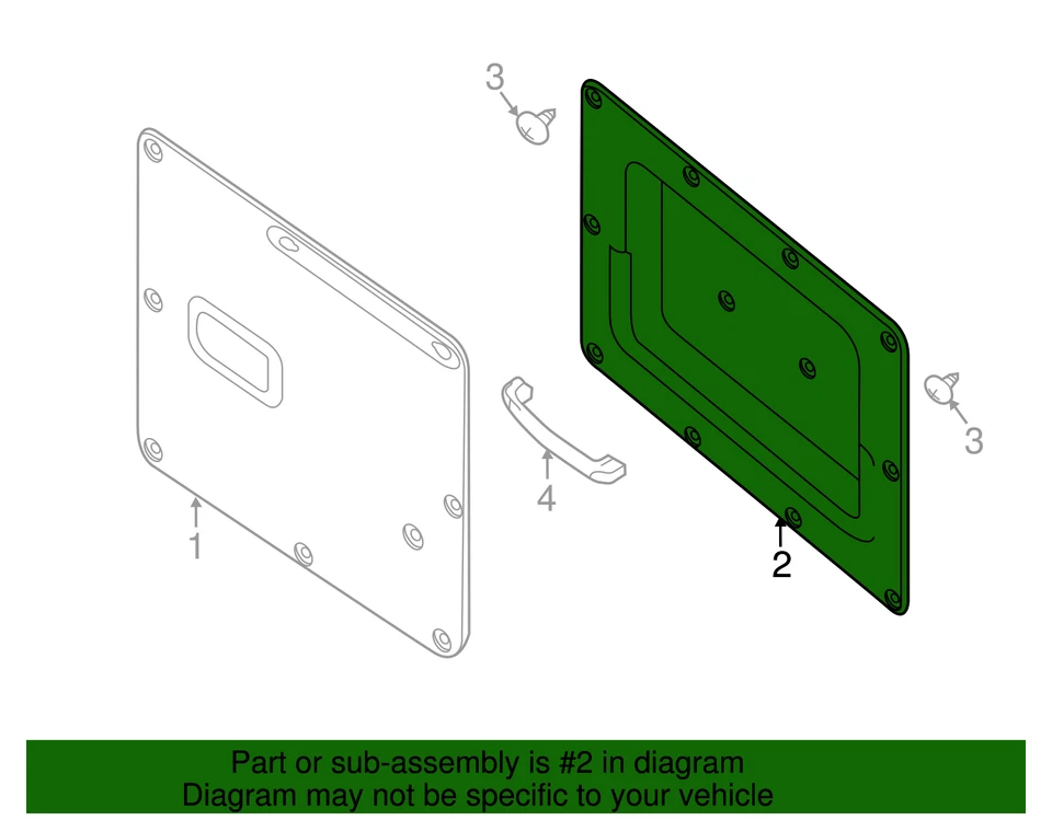 Panel de moldura de puerta original Nissan NV2500 NV3500 90901-1PA0A Foto 2 de 2