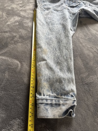Fleckige 70er USA Vintage Levi’s Light-wash Blue Trucker Denim Knopfleiste Jacke - Bild 5 von 12