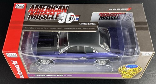 AutoWorld 1/18 American Muscle 30th 1971 Dodge Demon GSS Mr. Norms Diecast NEW - Picture 3 of 11