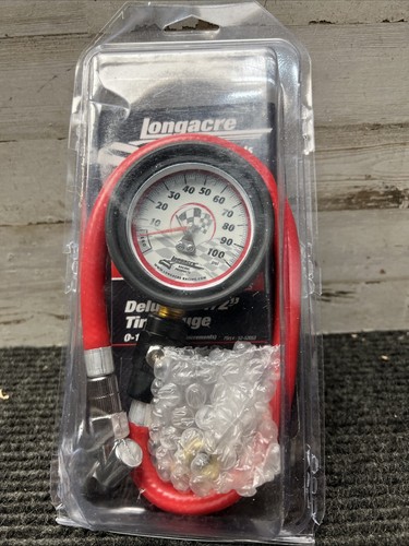 LONGACRE 52-52053 Tire Gauge 0-100PSI 2.5 in GID Deluxe