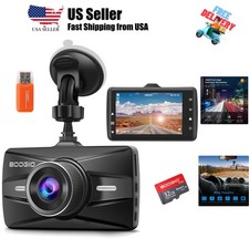 Dash Cam Front with 32G SD Card, 1080P FHD Car Driving Recorder 3'' IPS Scree...