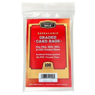 Cardboard Gold Graded Card Sleeve - Fits PSA, SGC, BGS, CGC Trading Cards - S...