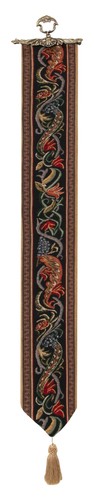 Hunt of the Boar I decoration Tapestry Bell Pull NEW - Afbeelding 1 van 8