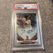 2014 Bowman - Prospect Autographs Chrome Mookie Betts #BCAP-MB (AU, RC)