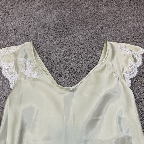 Oscar de la Renta Satin Schlupf Nachthemd Gr. XS - Bild 5 von 8