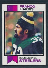 1973 Topps Football #89 FRANCO HARRIS Rookie RC, Pittsburgh Steelers ~ VG crease