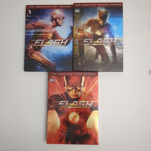 The Flash Season 1-3 DVD Lot w/ Slipcovers