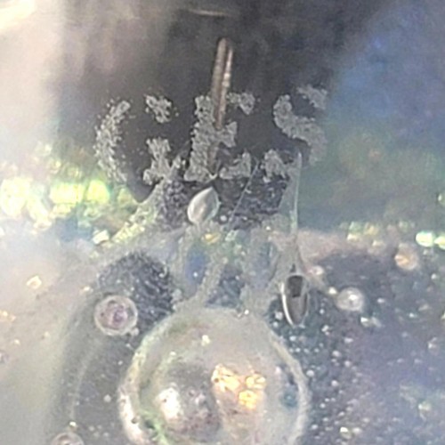 Glass Eye Studio GES 00 Signed Art Glass Paperweight – Iridescent Teardrop, 2000 - Picture 6 of 7