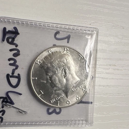 1964 Kennedy Half Dollar Silver Uncirculated 50C US Coin 0.9 Fineness