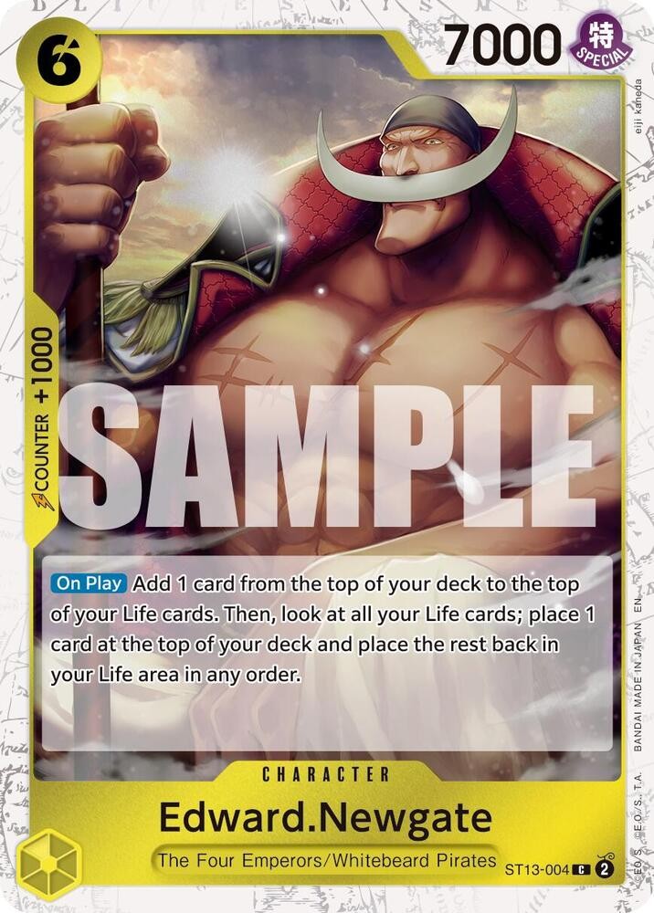 Edward.Newgate - (Pirate Foil) Foil ST13-004 Premium Booster -The Best- Vol. 2 C