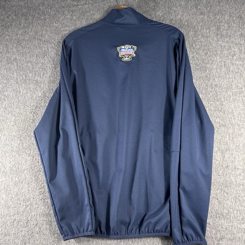 Nike Ole Miss Navy Dri Fit Full Zip Windbreaker Jacket Mens M AllState SugarBowl - Picture 2 of 11