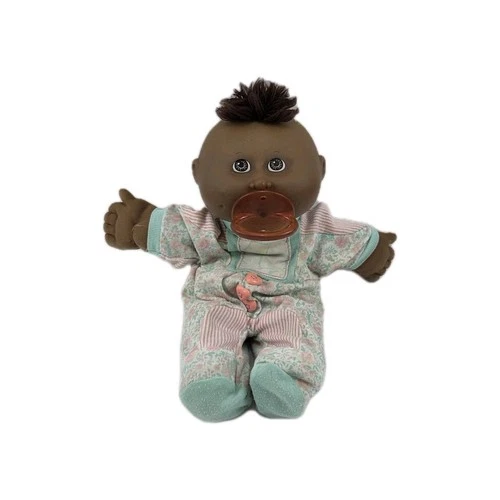 1990 Cabbage Patch Kids Doll African American First Edition Baby w Pacifier