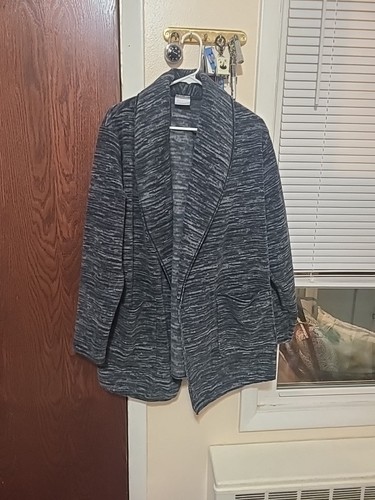 Cardigan long femme ouvert Columbia taille XL manches longues poches polaire gris - Photo 7/8