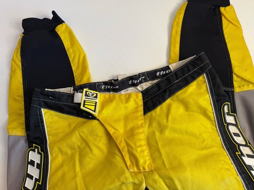 Thor Phase 2.0 Motocross Pants Style 1210 Mens Size 38” Dirt Bike Nylon Yellow - Picture 3 of 8