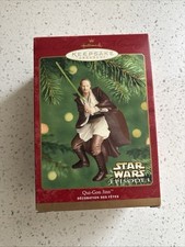 Hallmark Keepsake Ornament STAR WARS Episode 1 Qui-Gon Jinn 2000 New Rare 