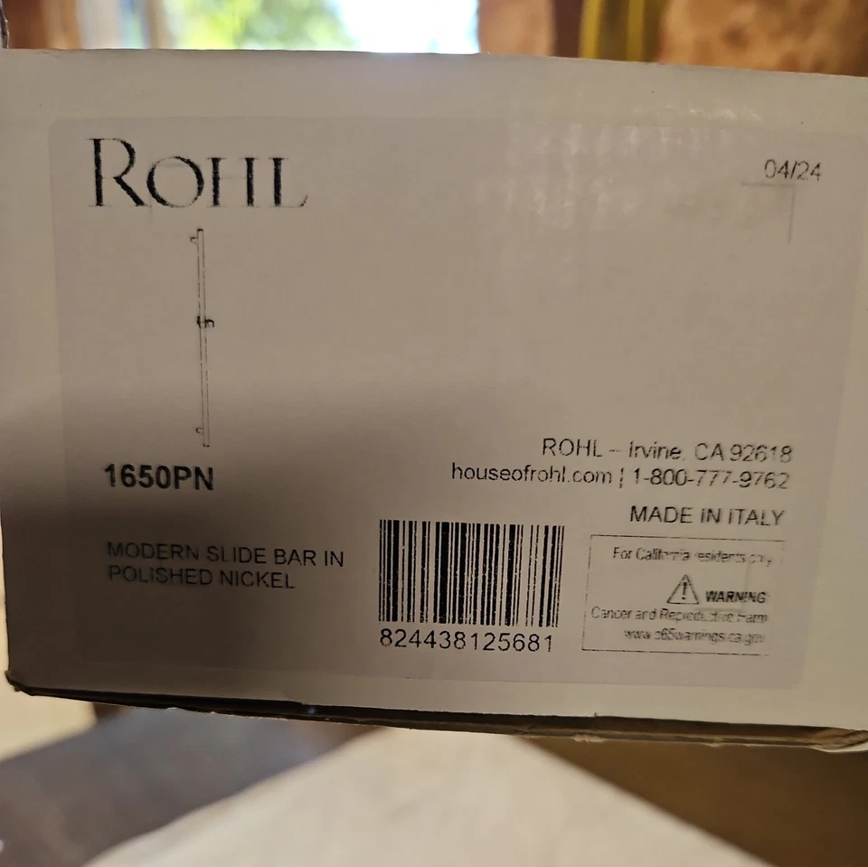 Rohl 1650PN 30" Spa Shower Slide Bar - Polished Nickel - Image 3 of 3