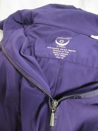 Zenergy Chicos ~  PUPLE HOODED ZIP DRESS  ~ size 1.5 or M / 10 - Picture 2 of 5