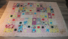 VINTAGE BABY BLANKET QUILT 58 X 77