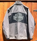 Harley Davidson Rain Gear Windbreaker Jacket and Pants Suit Set Reflectiv Logo M