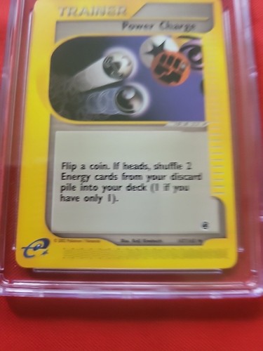 Pokemon: Power Charge #147/165 Expedition Base Set 2002 Vintage - CGC 9 MT - A38 - Picture 13 of 23