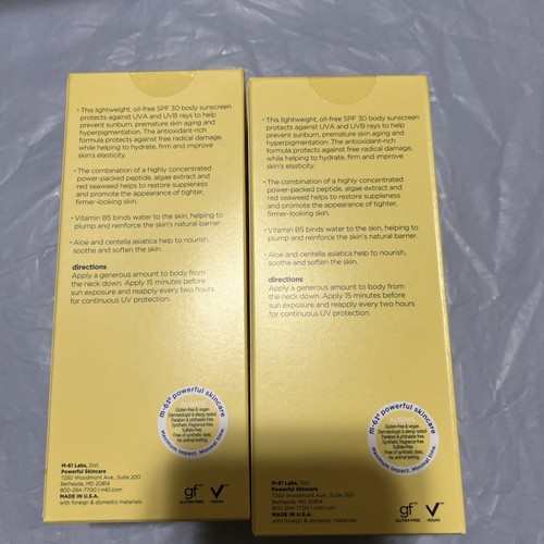 M-61 Powerful Skincare Hydraboost Body Sunscreen SPF 30 - 5.07 oz - BNIB 2 Pack - Picture 2 of 5