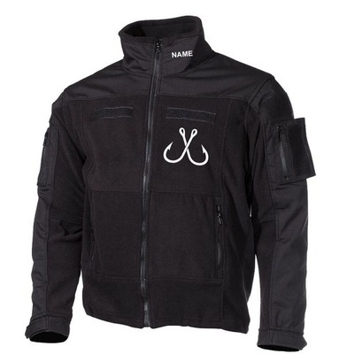 Fleecejacke Doppelhaken Angelhaken Fishing Hooks Angler Motiv #46951