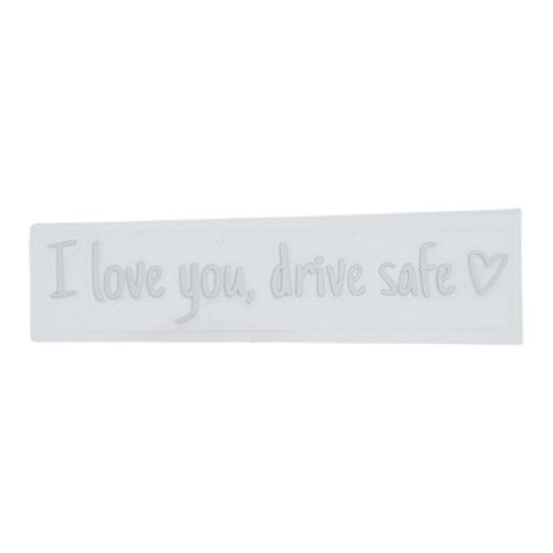 Pegatina de espejo I Love You Driving Safe en forma de corazón pegatinas automáticas decoración💦 - Imagen 14 de 18