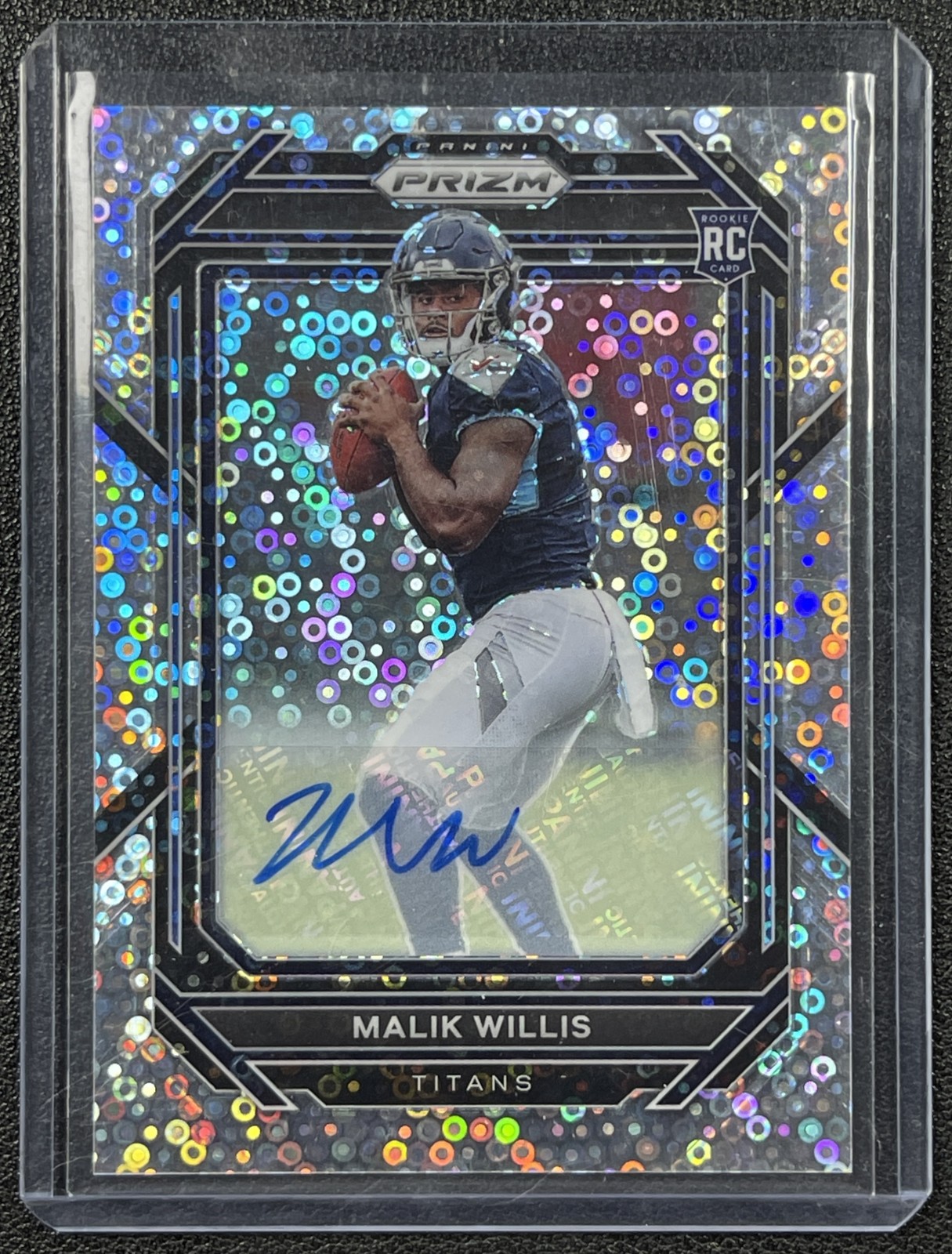 MALIK WILLIS 2022 PANINI PRIZM #303 ROOKIE AUTO RC NO HUDDLE TITANS