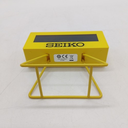 Yellow Seiko Digital Stopwatch Countdown Timer Alarm Clock with Calendar QHL062Y - Picture 8 of 11