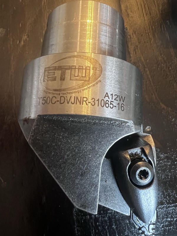 ETW Custom Made DVJNR 31065-16 Indexible Turning Head Cutting Unit, Coolant Thru