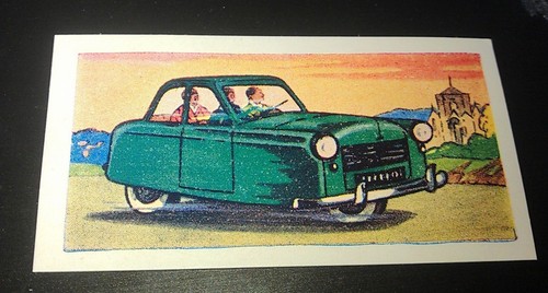 1960 AC PETITE Micro Car  Orig Trade Card UK - Picture 1 of 2