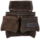Heavy Duty 4 Pocket Tool Belt Pouch Leather Suede Professional