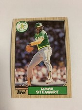 1987 Topps Dave Stewart Oakland As