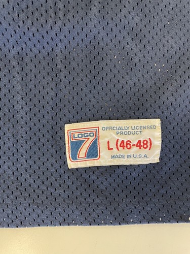 NOS Vtg 80 90's Logo 7 NFL Dallas Cowboys TROY AIKMAN USA Made Football Jersey L - Picture 5 of 7
