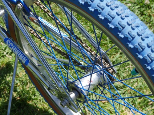 OLD SCHOOL CHROME & BLUE SCHWINN "THE STING" COMPLETE VINTAGE BMX JULY 1980 - Picture 3 of 24
