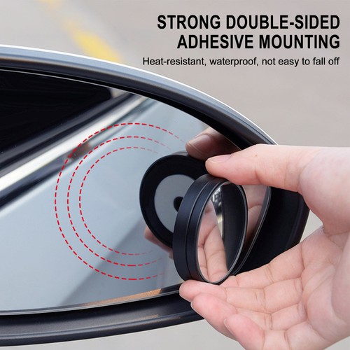 Car Blind Spot Convex Mirror 360° Adjustable Rear View Parking Mirror Wide Angle - Picture 5 of 12