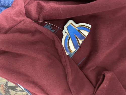 Marvel Comic youth boys T-Shirt Avengers Endgame Dark Red Burgundy size XL - Picture 8 of 9