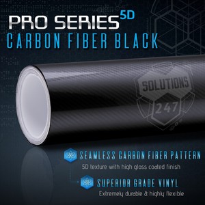 *12/"x60/" 5D High Gloss Blue Carbon Fiber Vinyl Wrap Bubble Free Air Release