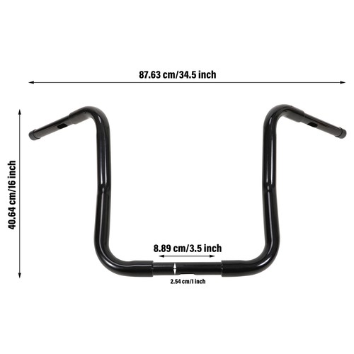 16'' Handlebar Fit For Harley-Davidson Ape Hanger Rise FLST FXST Sportster XL - Picture 8 of 12