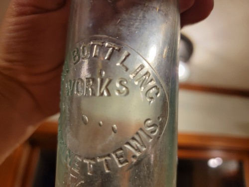 Botella Blob Top Marinette Wisconsin en relieve Wis Union Bottling Works - Imagen 3 de 13