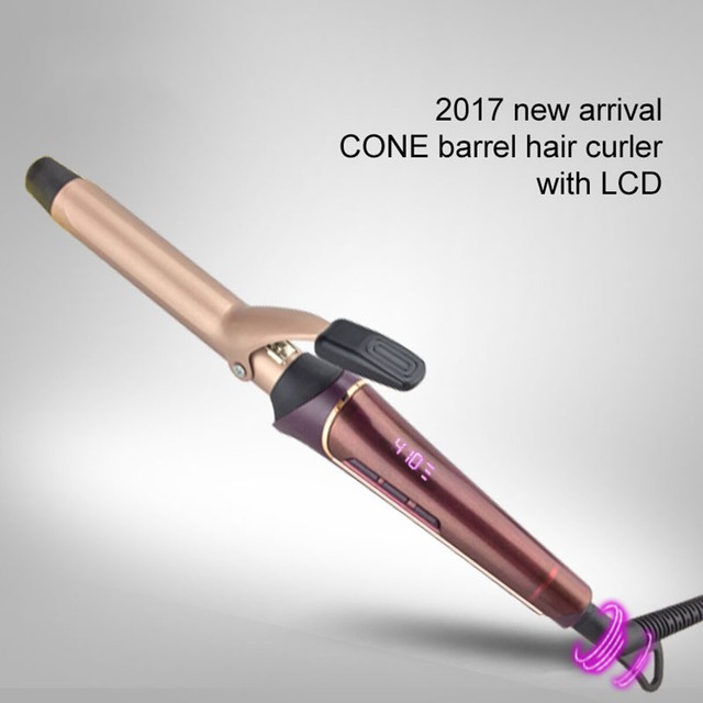 Hair Curling Iron Ceramic Barrel Curler Waver Beach Waves