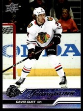 2023-24 Upper Deck Young Guns David Gust B RC Chicago Blackhawks #218