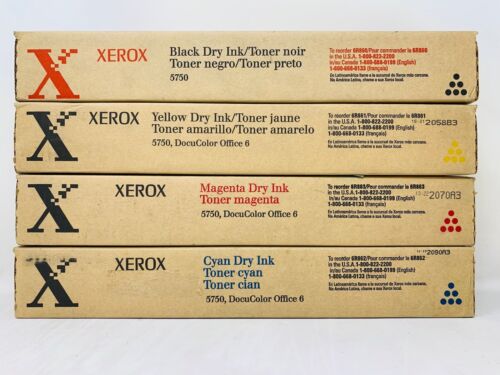 Xerox 6R860/1/2/3 Toner Original Black/Yellow/Cyan/Magenta Xerox Docucolor 5750 - Picture 1 of 1