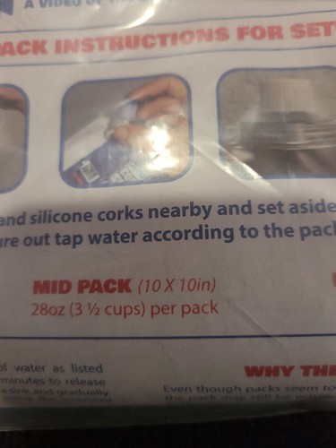 Cooler Shock Ice Packs Reusable LARGE 3 Pk LOT of 3 SEALED NEW Cold 14” X 10” - Picture 3 of 5