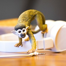 Schleich 14723 Squirrel Monkey Toy Model Animal Figurine {RETIRED} NIP