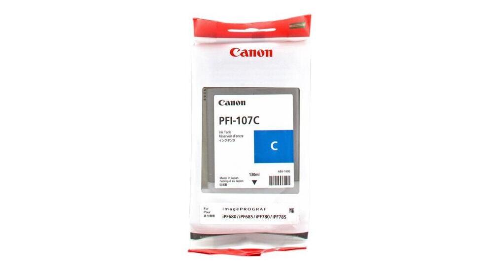 Оригинальный патрон Canon PFI-107C Druckerpatrone - голубой (6706B001)