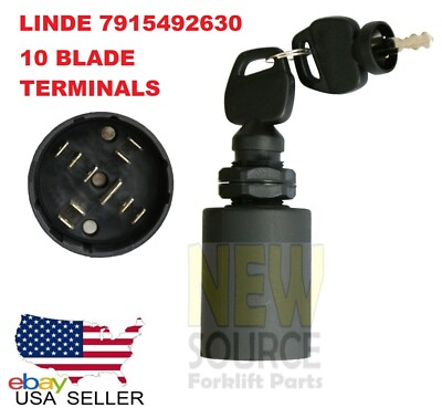 #ad 7915492630 7915492632 IGNITION STARTER SWITCH LINDE SCHALTSCHLOB GABELSTAPLER $20.00